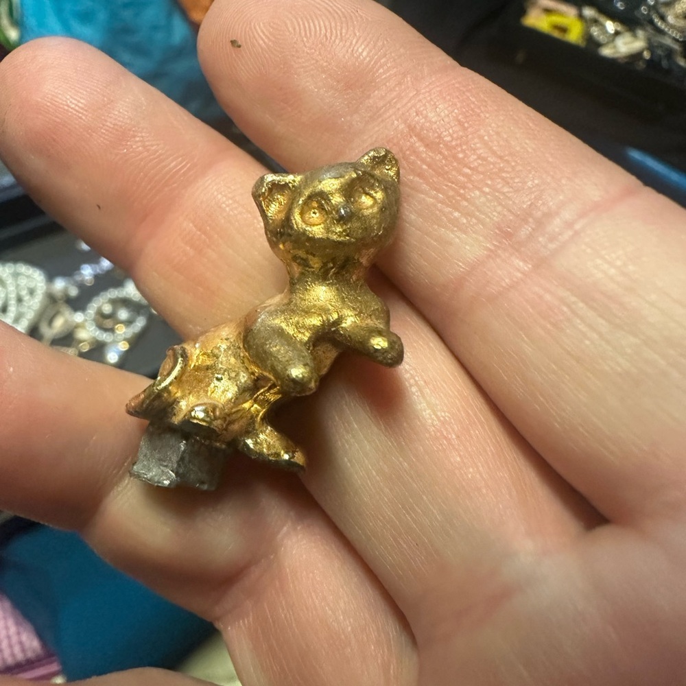 Gold Bear Figurine